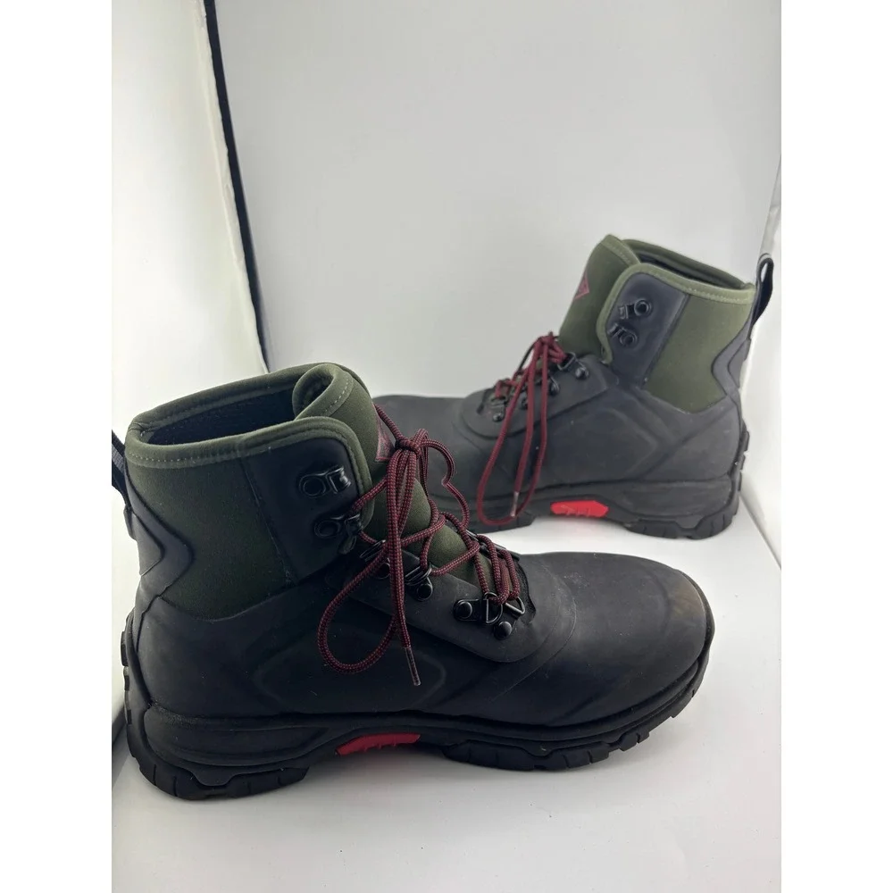 Muck Boot Company Apex Mid Waterproof Hiking Boots Mens 8 Black Olive 050021 HDI